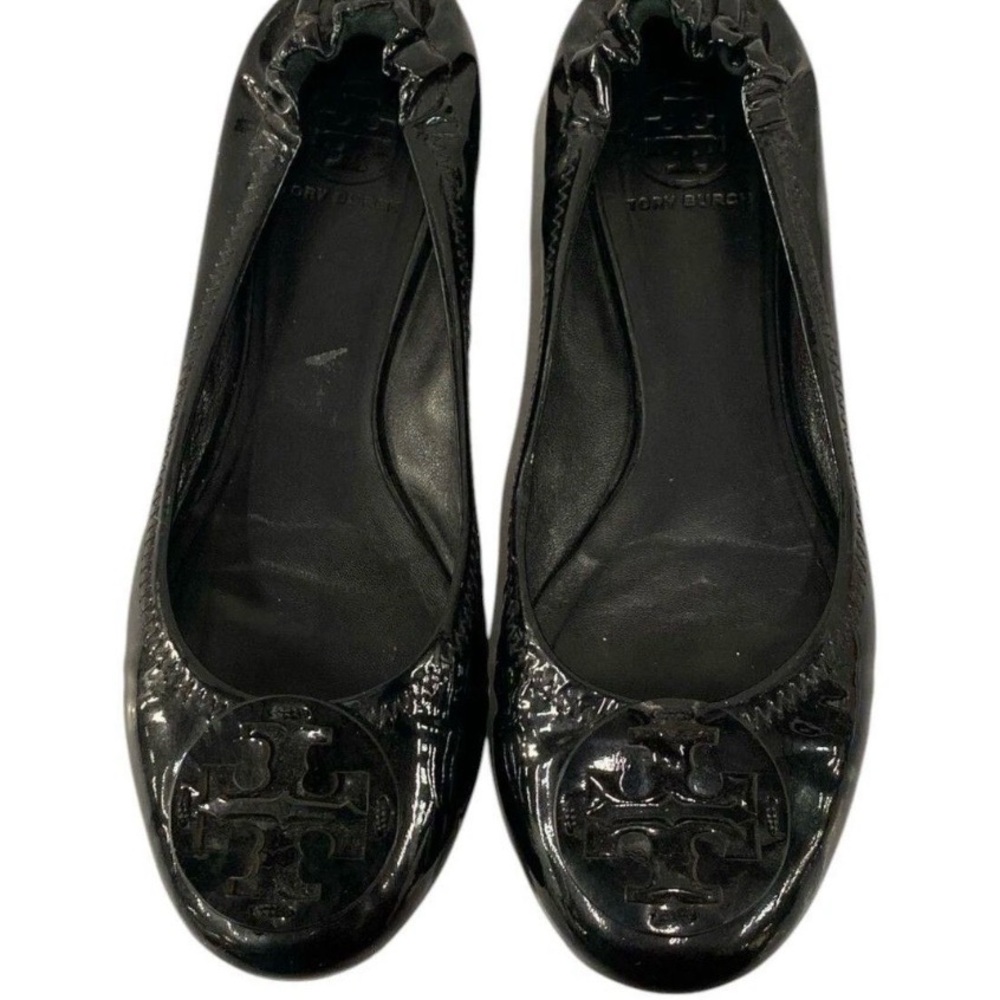 Tory Burch Glossy Black Flats